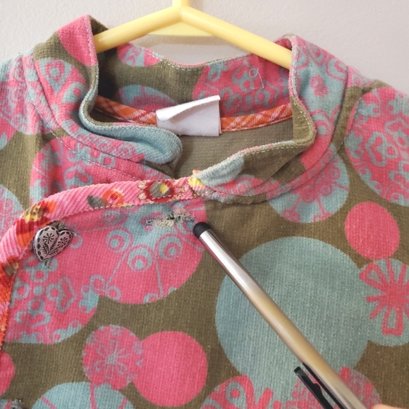 Oilily kids corduroy and cotton dress - Multi-pattern - Size 110 (5 Year) - Picture 3 of 11